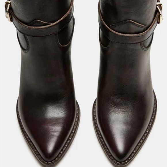 Steve Madden Hardy Brown Leather Boots - Picture 9 of 9